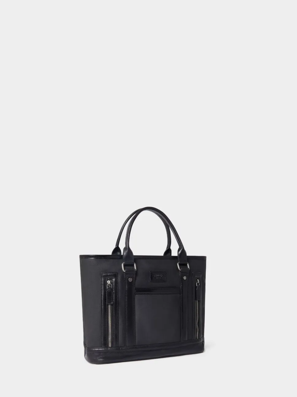Osprey London Black The Frontline Small Waxed Canvas & Leather Workbag