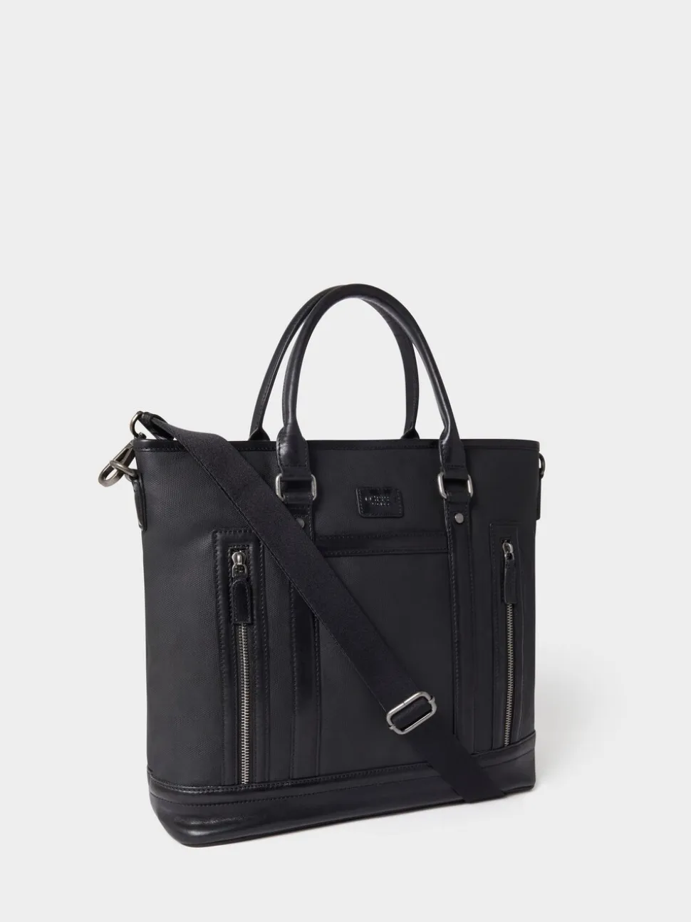 Osprey London Black The Frontline Large Waxed Canvas & Leather Workbag