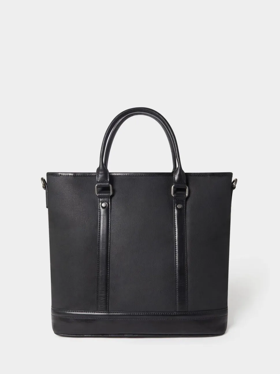 Osprey London Black The Frontline Large Waxed Canvas & Leather Workbag