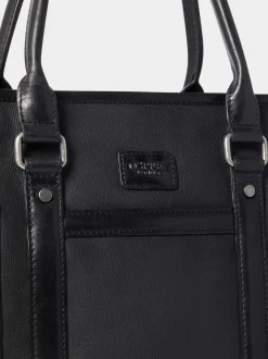 Osprey London Black The Frontline Large Waxed Canvas & Leather Workbag