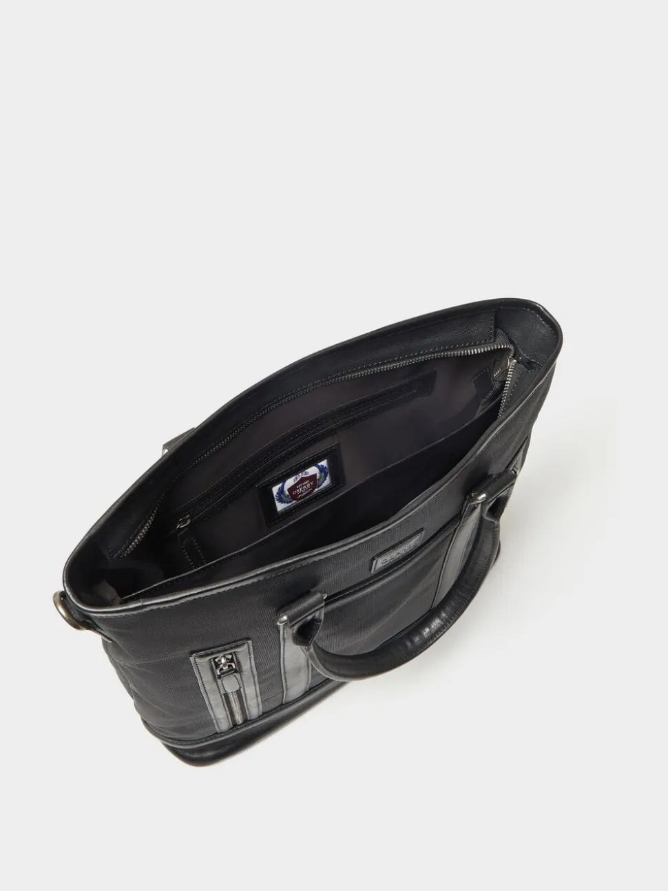 Osprey London Black The Frontline Large Waxed Canvas & Leather Workbag