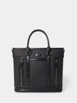 Osprey London Black The Frontline Large Waxed Canvas & Leather Workbag