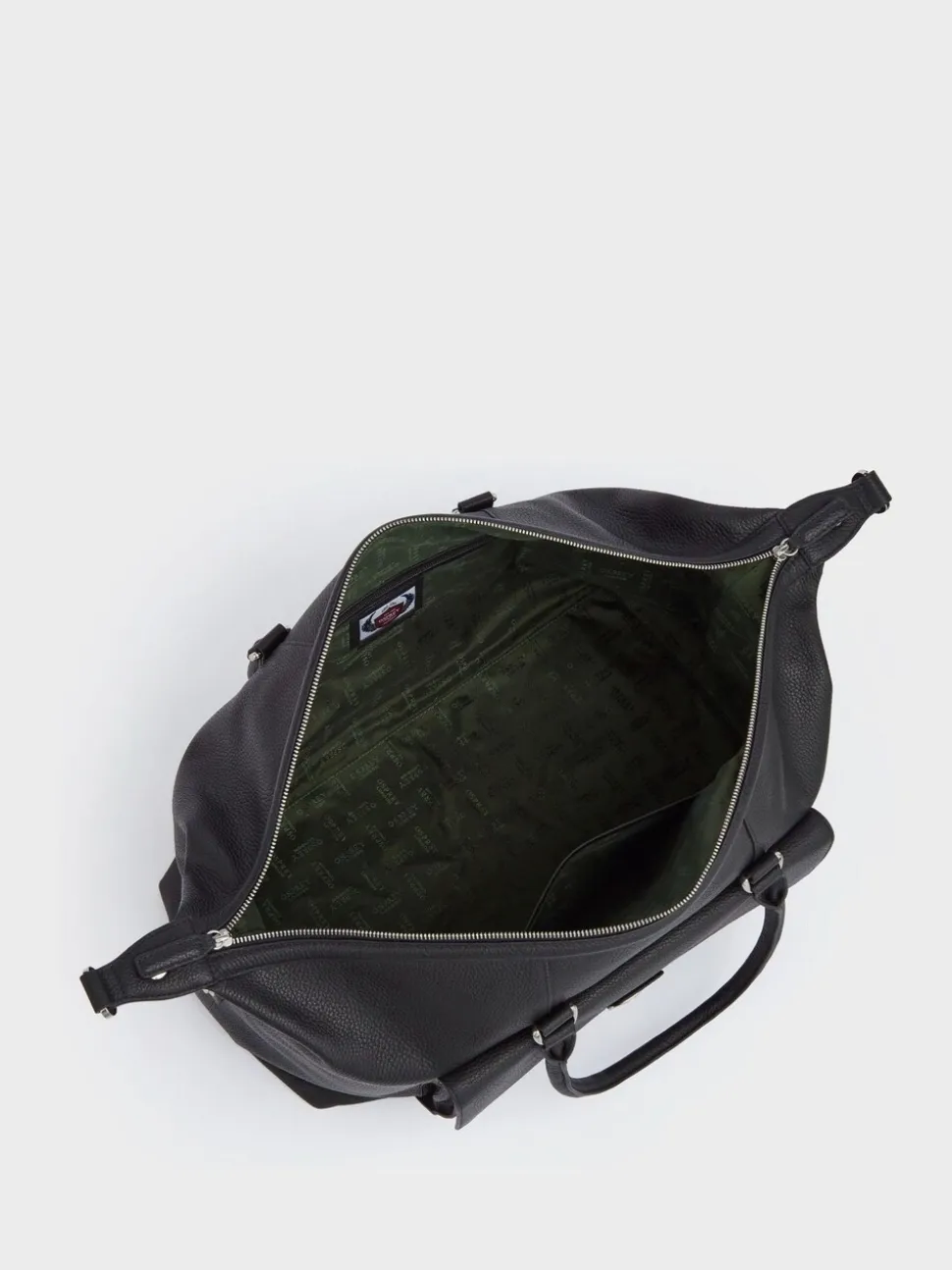 Osprey London Black The Forest Leather Weekender Bag