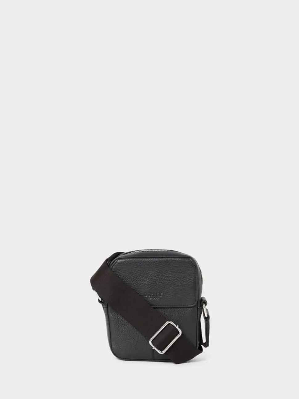 Osprey London Black The Jacob Leather Phone Bag