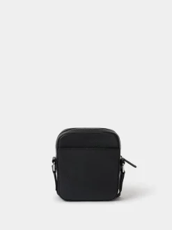 Osprey London Black The Jacob Leather Phone Bag