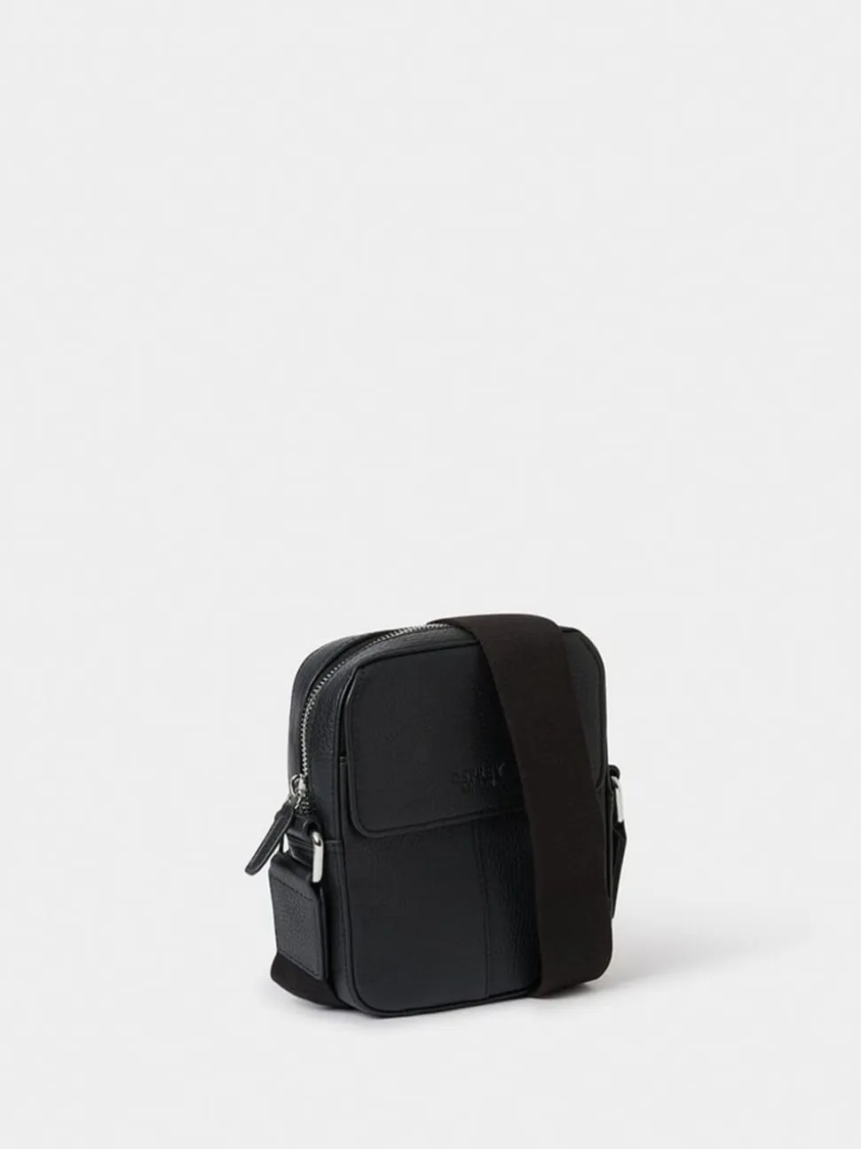 Osprey London Black The Jacob Leather Phone Bag
