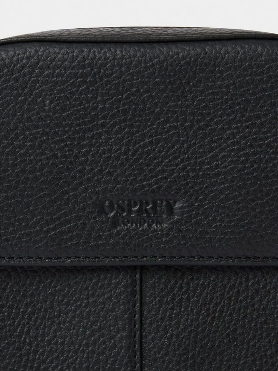 Osprey London Black The Jacob Leather Phone Bag