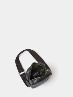 Osprey London Black The Jacob Leather Phone Bag