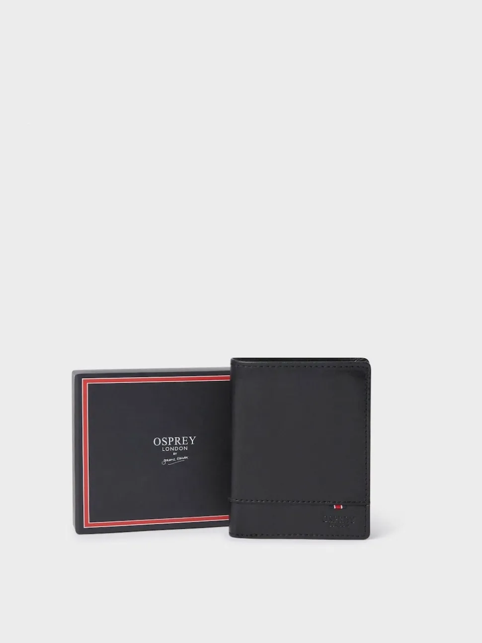 Osprey London Black The London Leather Wallet with Coin Pocket