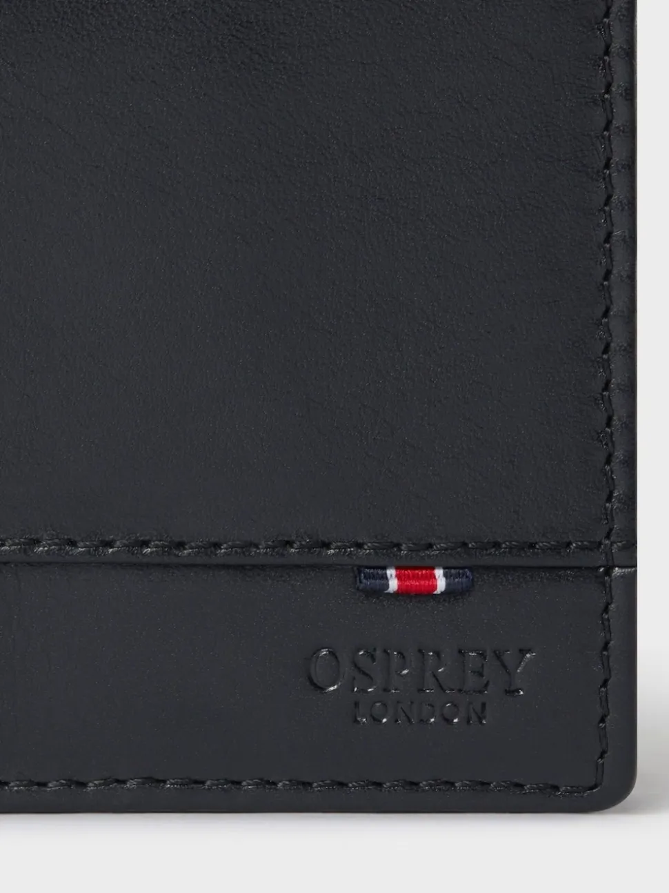 Osprey London Black The London Leather Wallet with Coin Pocket