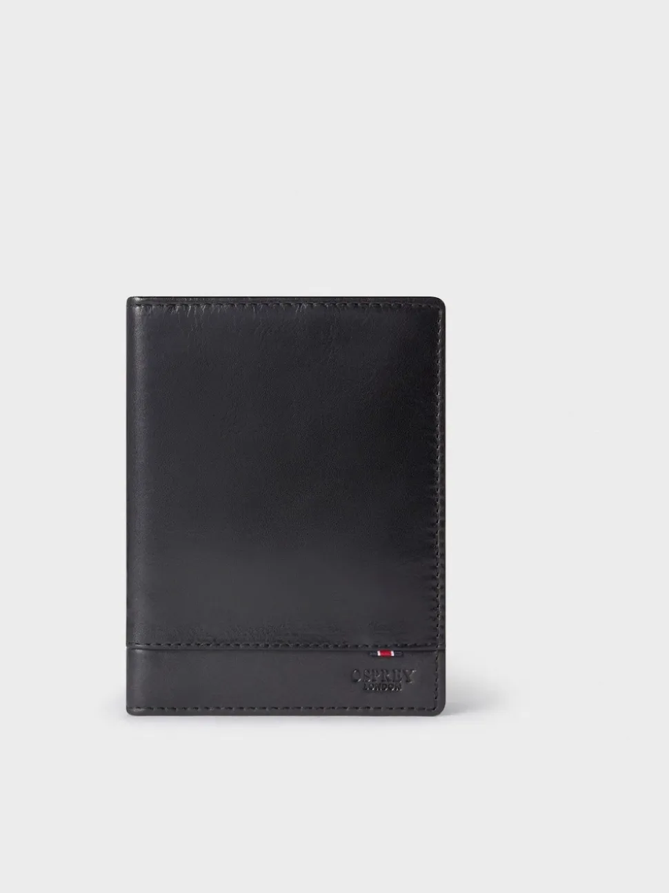 Osprey London Black The London Leather Passport Cover