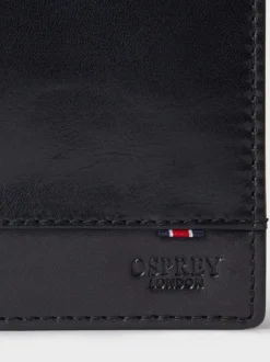 Osprey London Black The London Leather Passport Cover