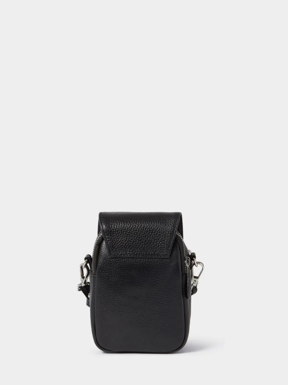 Osprey London Black The Sprinter Leather Phone Bag