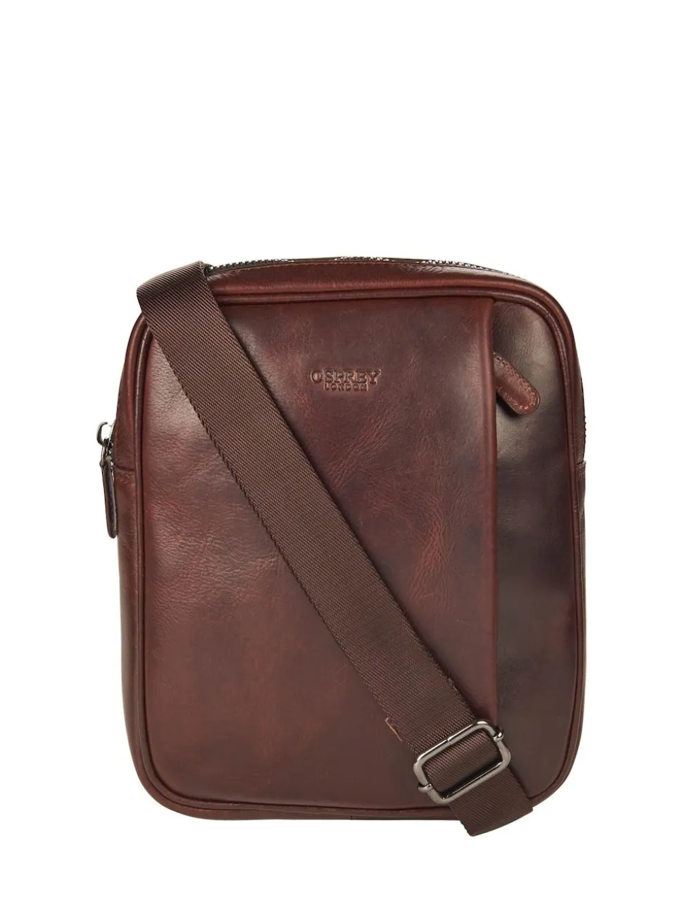 Osprey London Brown Carter Saddle Leather Small Messenger Bag