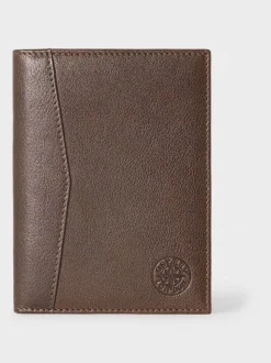 Osprey London Brown The Compass Leather Passport Holder