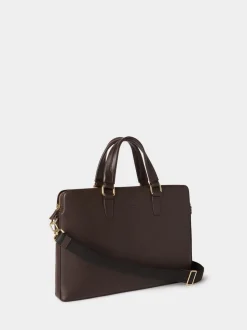 Osprey London Brown The Mercury Leather Laptop Bag