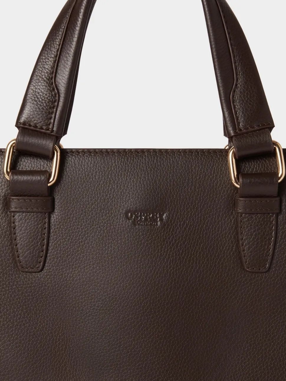 Osprey London Brown The Mercury Leather Laptop Bag