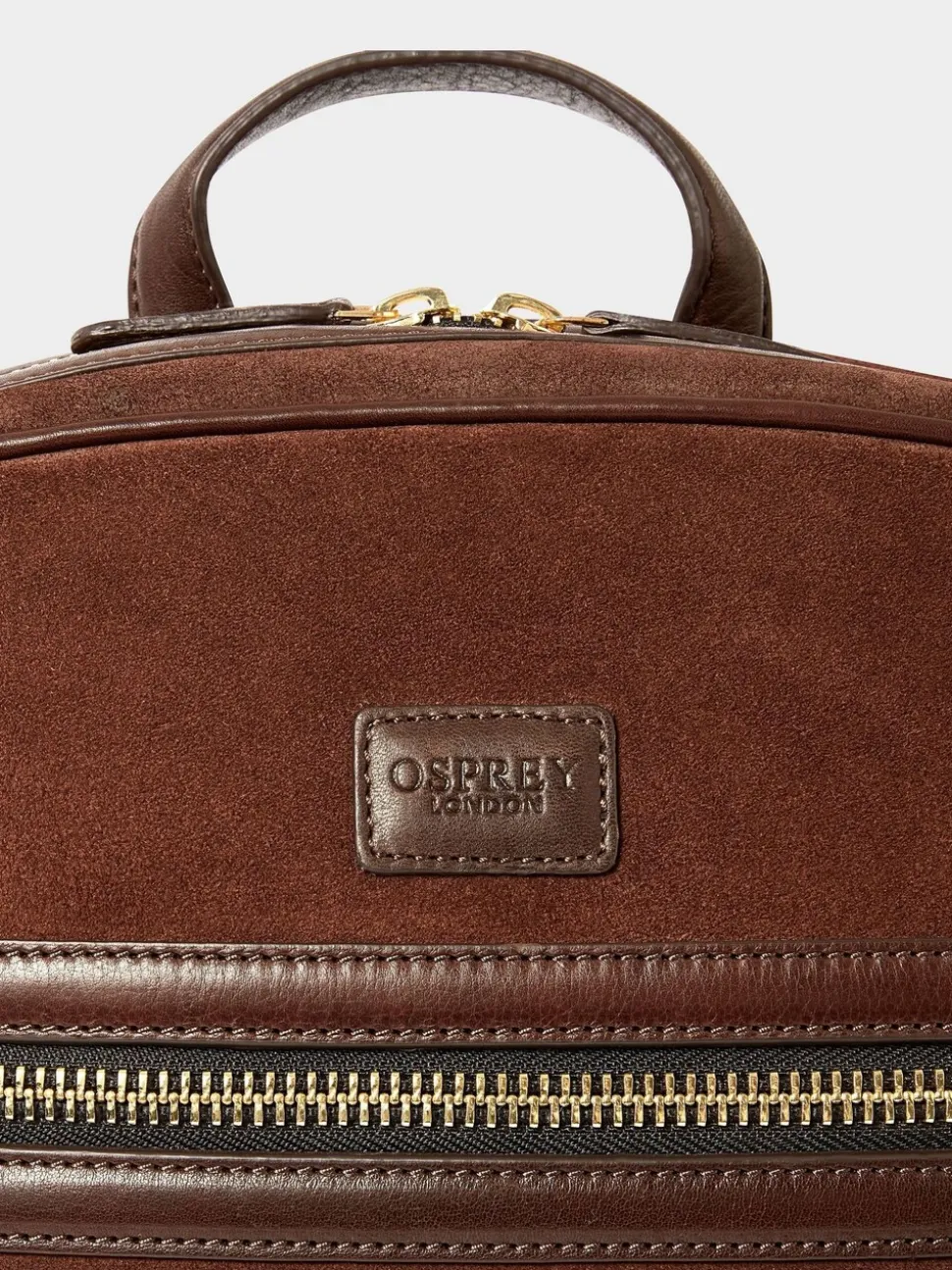 Osprey London Brown The Mocha Suede Backpack