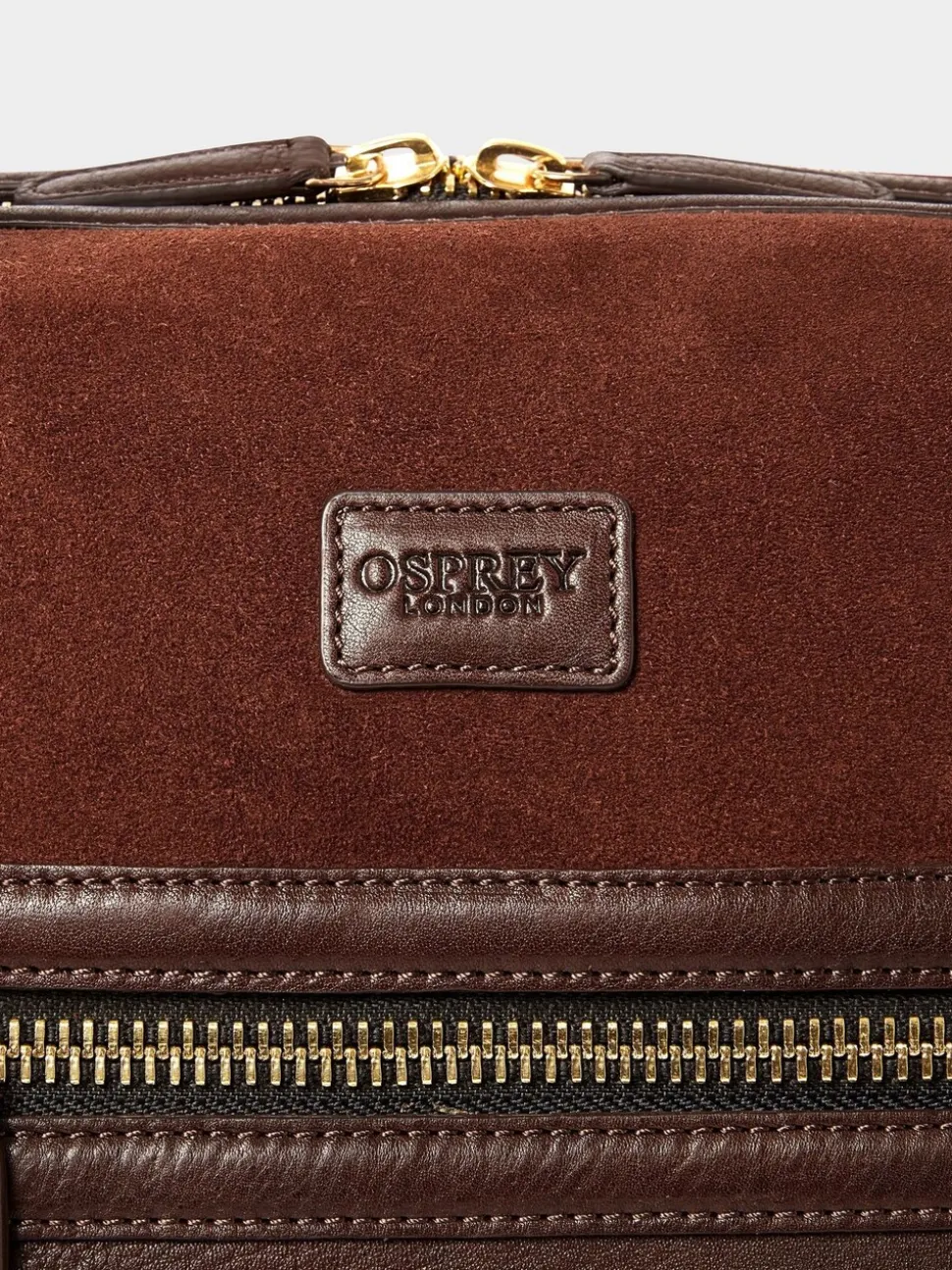 Osprey London Brown The Mocha Suede Holdall Bag