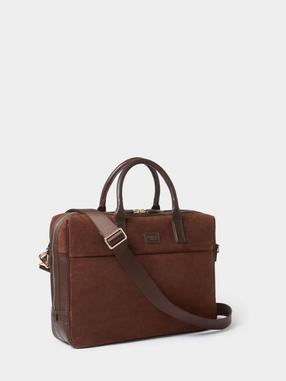 Osprey London Brown The Mocha Suede Laptop Bag