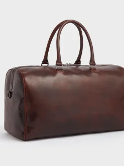 Osprey London Chestnut The Carter Leather Weekend Holdall Bag