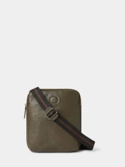 Osprey London Green Small The Compass Leather Messenger Bag