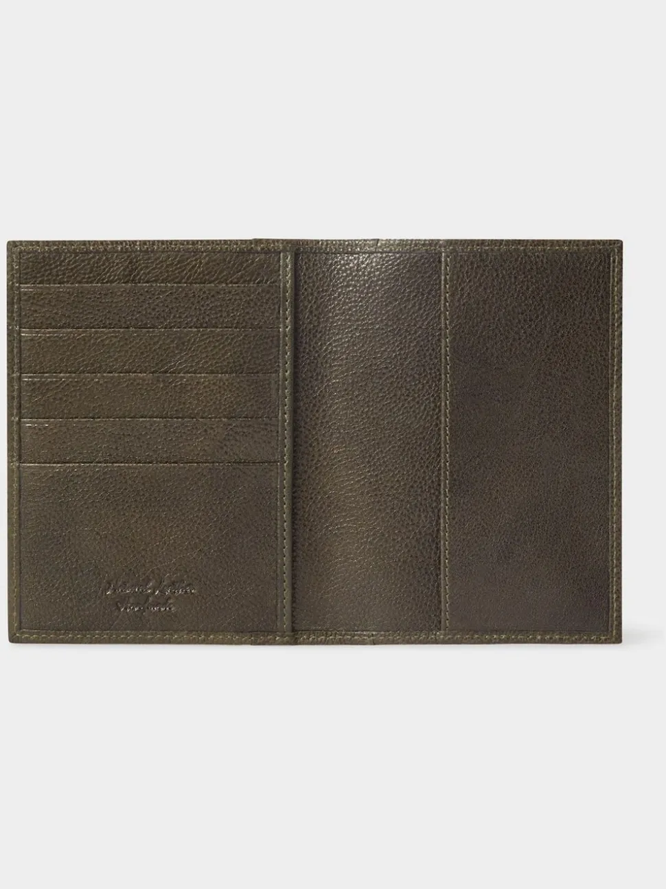 Osprey London Green The Compass Leather Passport Holder