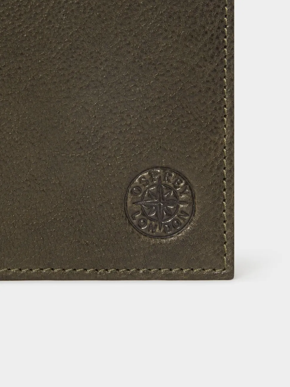 Osprey London Green The Compass Leather Passport Holder