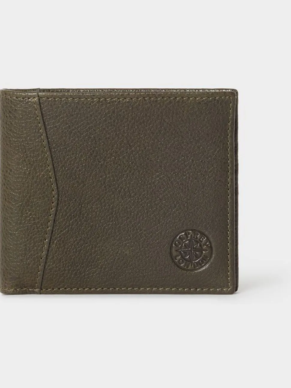 Osprey London Green The Compass Leather Card Wallet