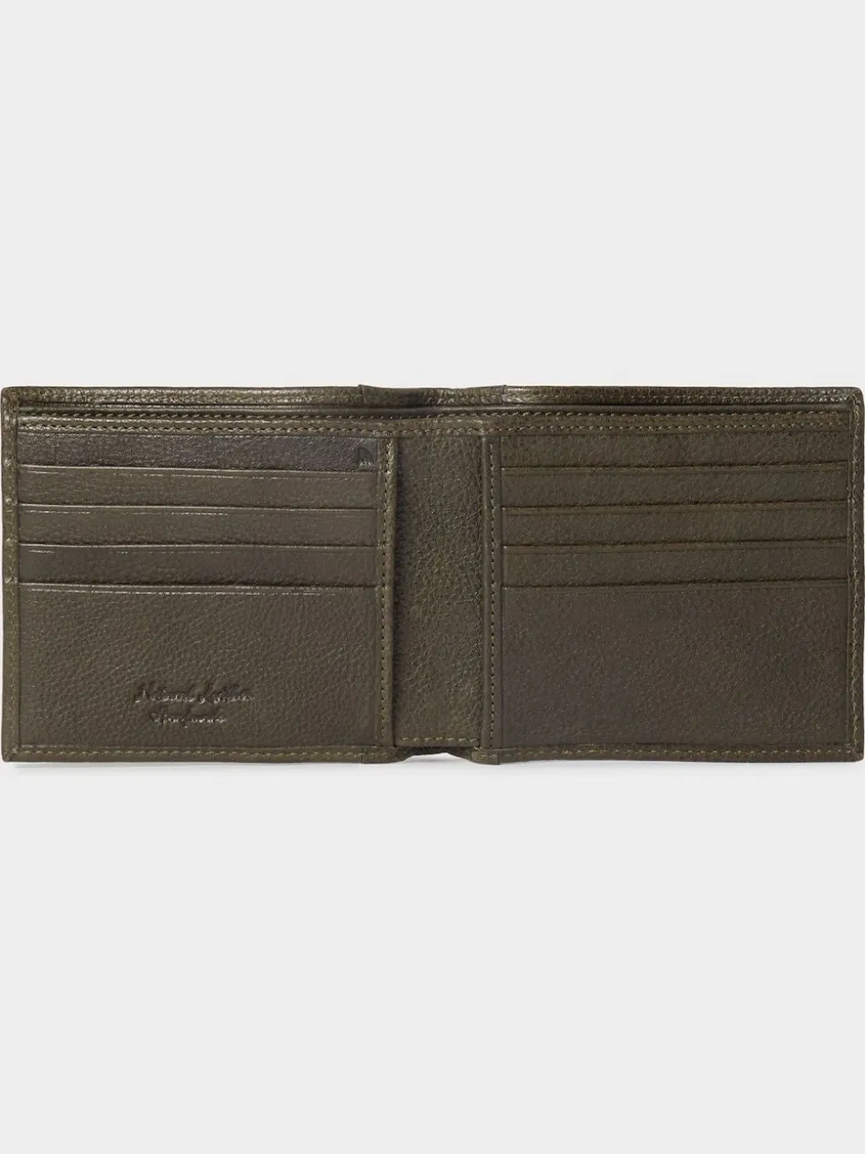 Osprey London Green The Compass Leather Card Wallet