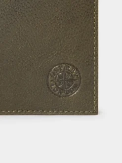 Osprey London Green The Compass Leather Coin Wallet
