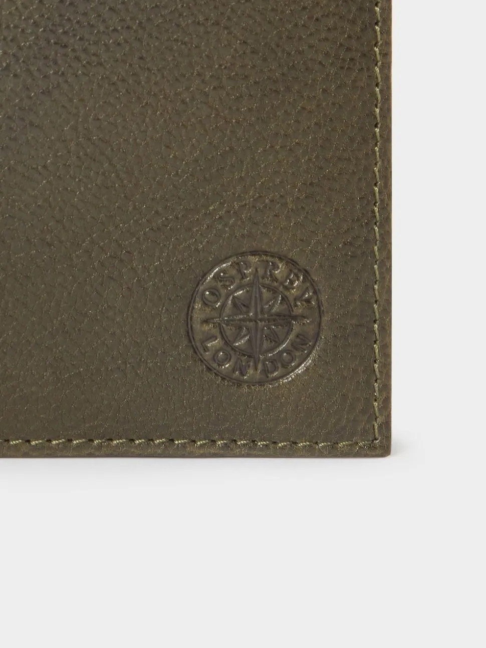 Osprey London Green The Compass Leather Coin Wallet