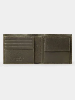 Osprey London Green The Compass Leather Coin Wallet