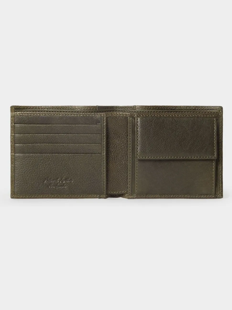 Osprey London Green The Compass Leather Coin Wallet