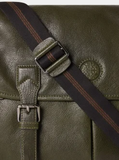 Osprey London Green The Compass Leather Saddle Bag