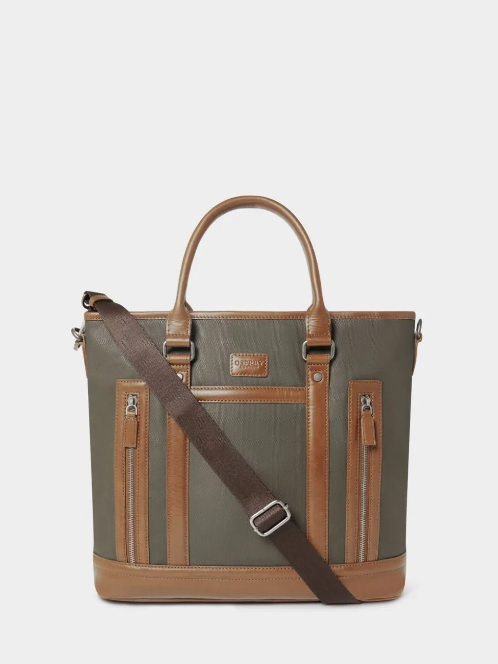 Osprey London Green The Frontline Large Waxed Canvas & Leather Workbag
