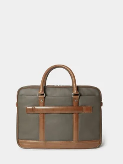 Osprey London Green The Frontline Waxed Canvas & Leather Laptop Bag