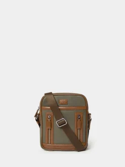 Osprey London Green The Frontline Waxed Canvas & Leather Messenger Bag