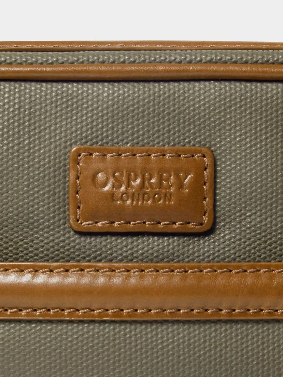 Osprey London Green The Frontline Waxed Canvas & Leather Messenger Bag