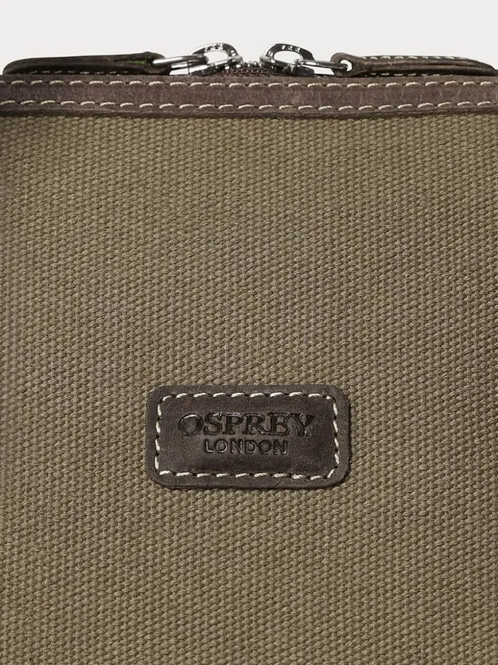 Osprey London Green The Hunter XL Canvas & Leather Weekender Bag