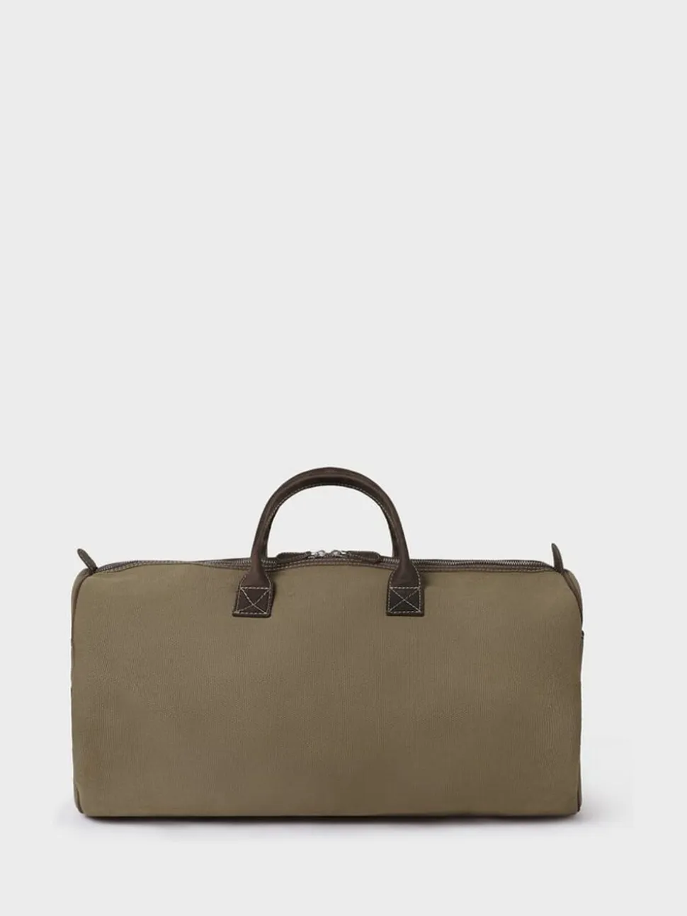 Osprey London Green The Hunter Canvas & Leather Barrel Bag