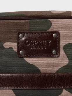 OSPREY LONDON Green The Maverick Small Canvas and Leather Messenger Bag