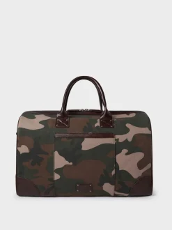 OSPREY LONDON Green The Maverick Canvas and Leather Stowaway Bag
