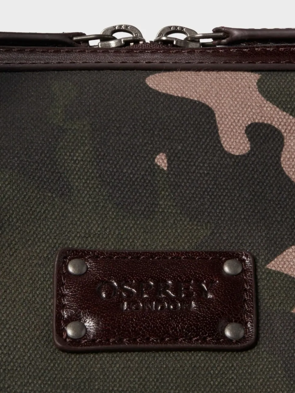 OSPREY LONDON Green The Maverick Canvas and Leather Stowaway Bag