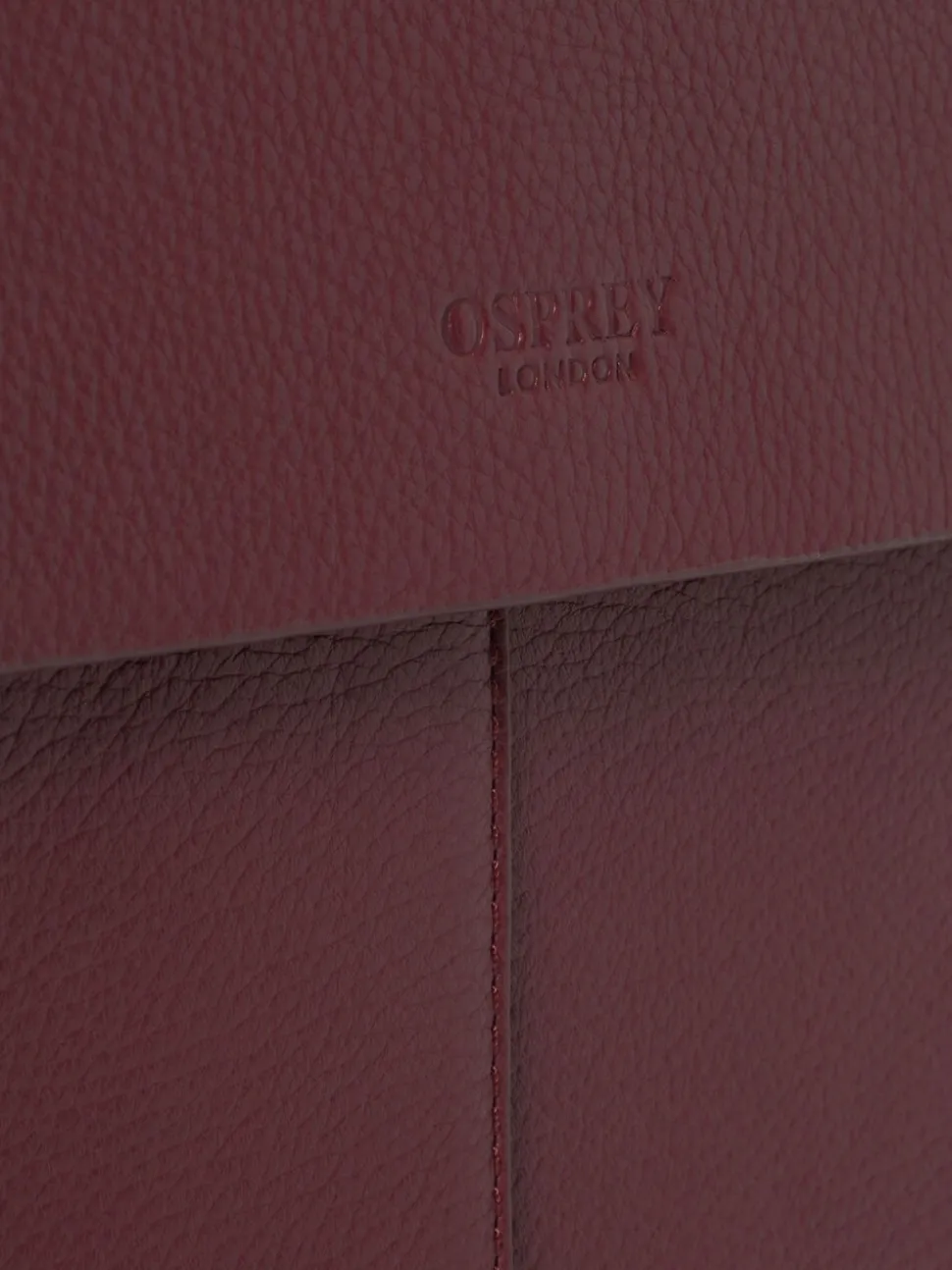 Osprey London Red The Forest Leather Briefcase