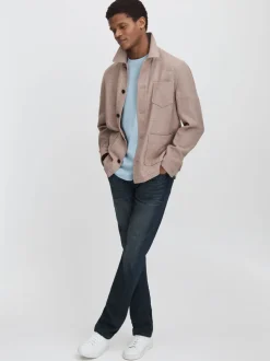 Paige Blue Straight Leg Jeans