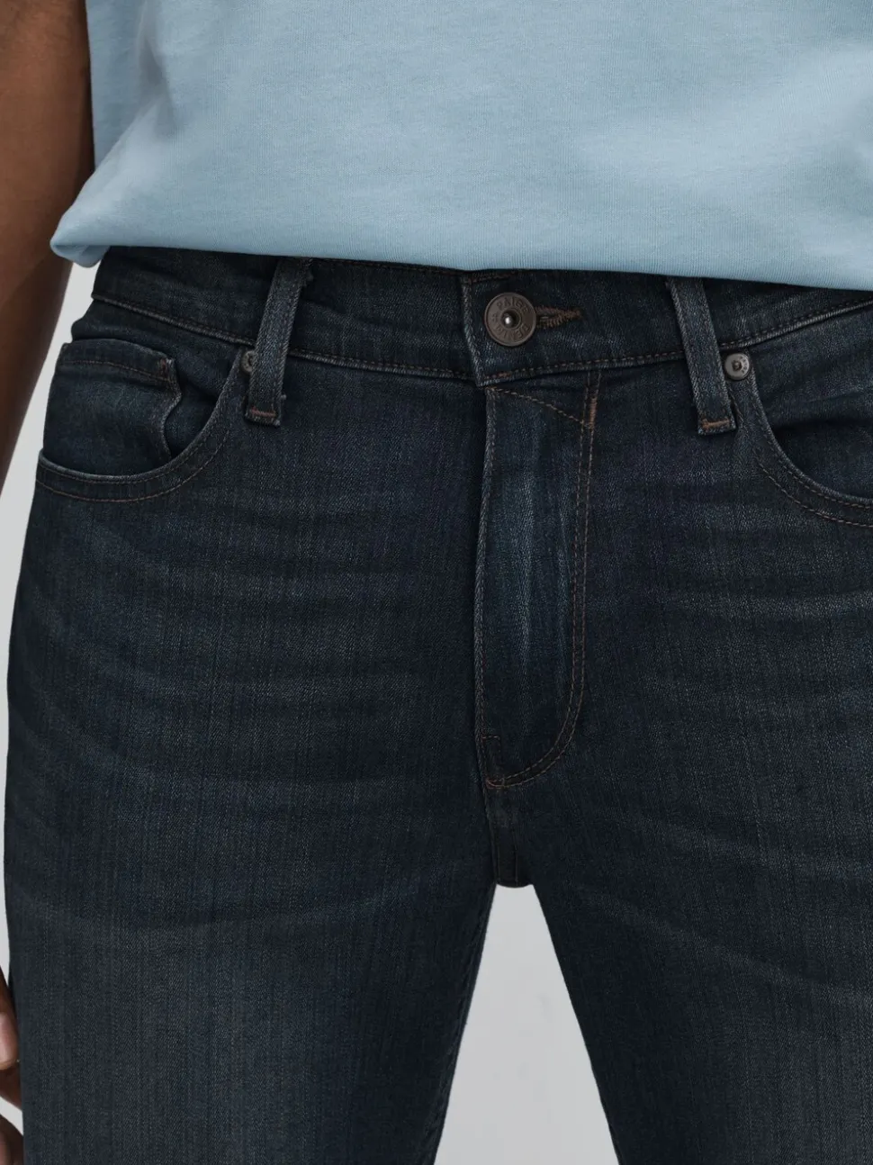 Paige Blue Straight Leg Jeans
