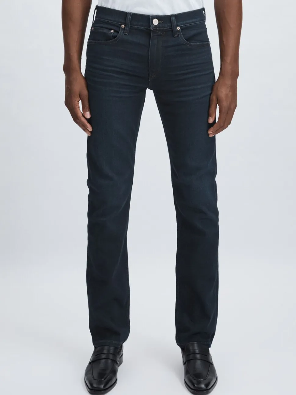 Paige Slim Ranchwood Straight-Leg Jeans