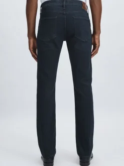 Paige Slim Ranchwood Straight-Leg Jeans