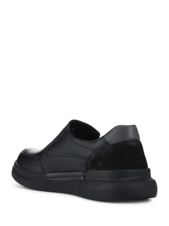 Pavers Black Elasticated Lightweight Slip In Shoes